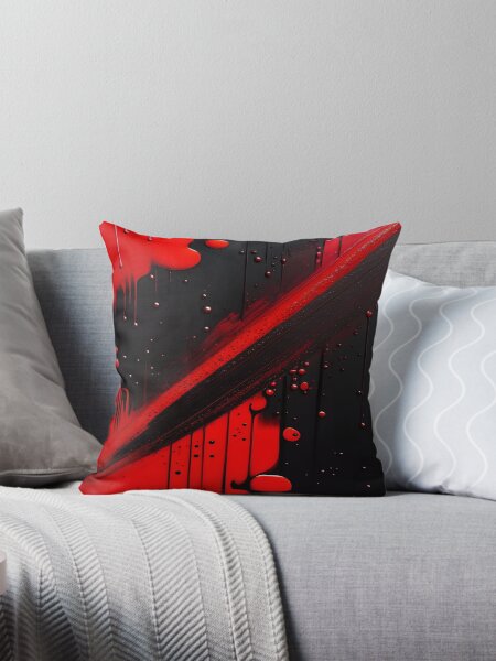 Black and red throw pillows best sale