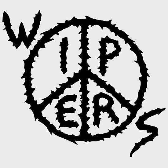 "Wipers Logo Black on transparent (punk band)" Posters by reydefine