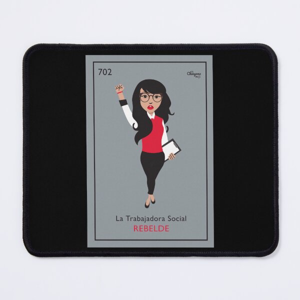 Item preview, La Trabajadora Social Rebelde Black Hair  designed and sold by ladotwhecoxyin.