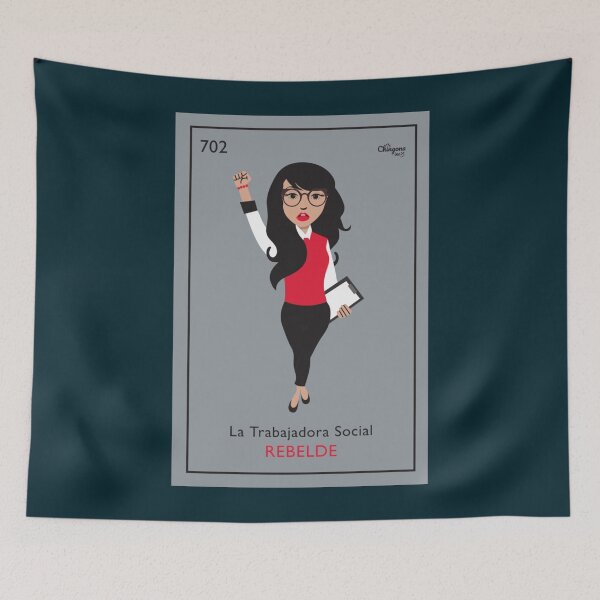 Item preview, La Trabajadora Social Rebelde Black Hair  designed and sold by ladotwhecoxyin.