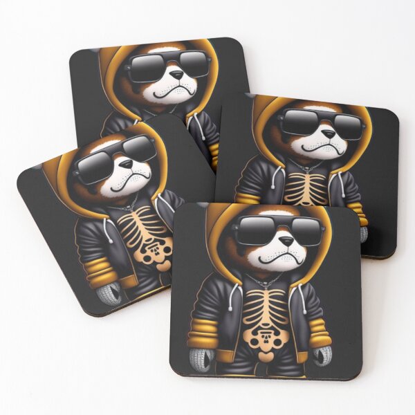 Item preview, Cute Stuffed skeleton teddy Bear with tattoos  designed and sold by omhersi.