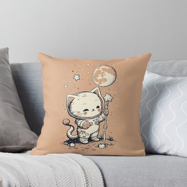 Item preview, Cosmic Feline: Cute Cat Astronaut Explores the Lunar Surface designed and sold by JOLI Design.