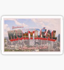 Welcome to Montreal Postcard Sticker