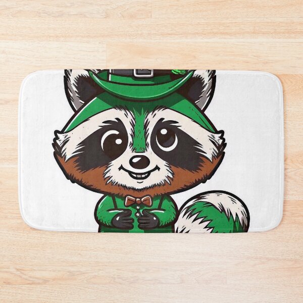 Item preview, Crazy raccoon with hat to St. Patrick designed and sold by knuppify.