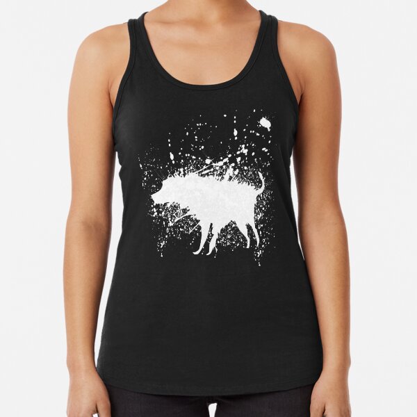 Banksy Splash Dog Racerback Tank Top