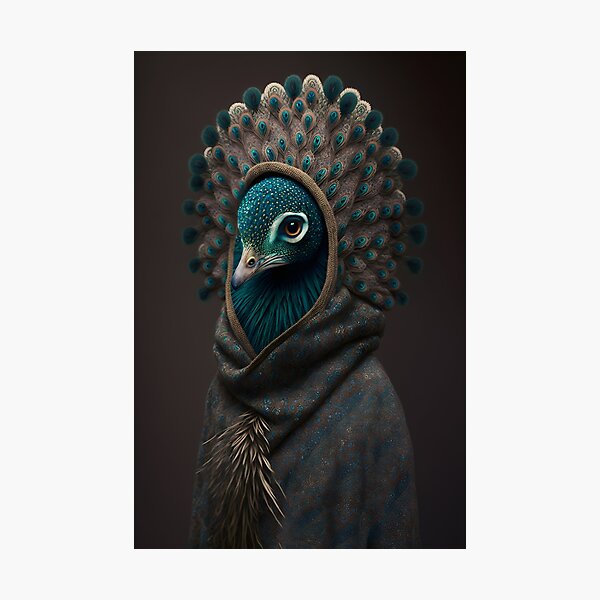 Peacock Queen, Peacock art Photographic Print
