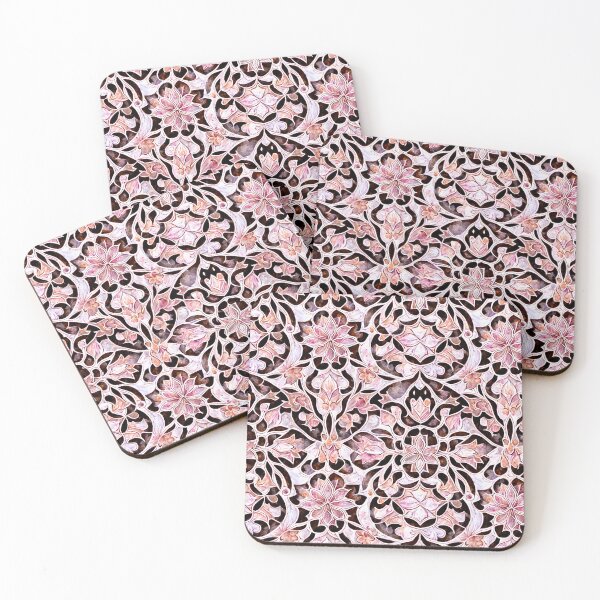Item preview, Turkish Traditional Floral Pattern design In Pink  designed and sold by m14arts.