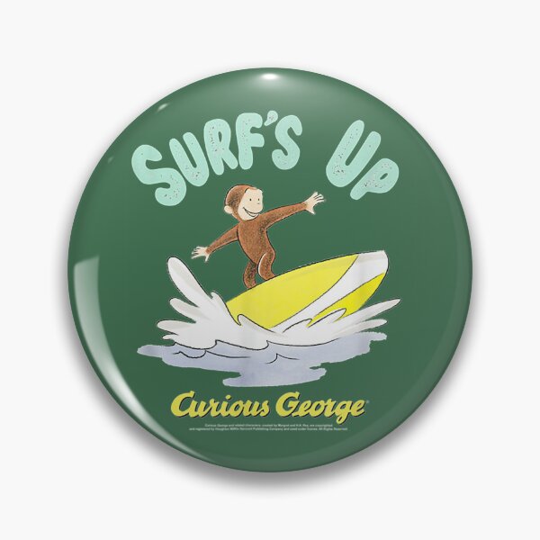 Item preview, Curious George Surfs Up Surfing Portrait. designed and sold by LukePritchard.