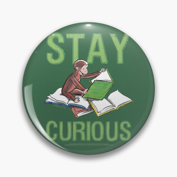 Item preview, Curious George Stay Curious Reading Portrait. designed and sold by LukePritchard.