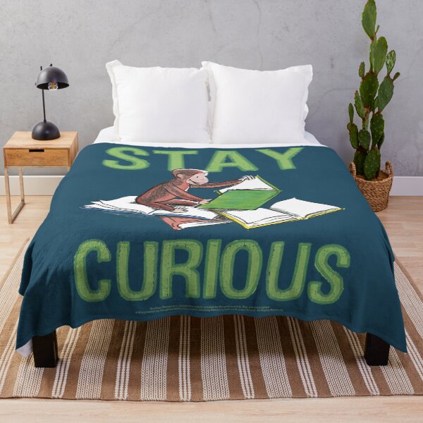 Item preview, Curious George Stay Curious Reading Portrait. designed and sold by LukePritchard.