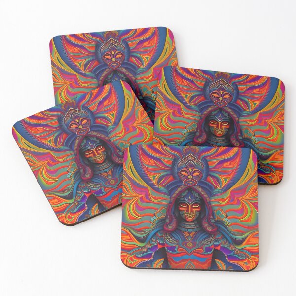 Item preview, New World Gods (2) - Mesoamerican Inspired Psychedelic Art designed and sold by TheThirdEye.