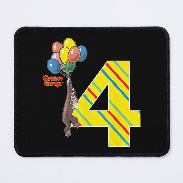 Item preview, Curious George Vintage 4th Birthday Balloons designed and sold by LukePritchard.