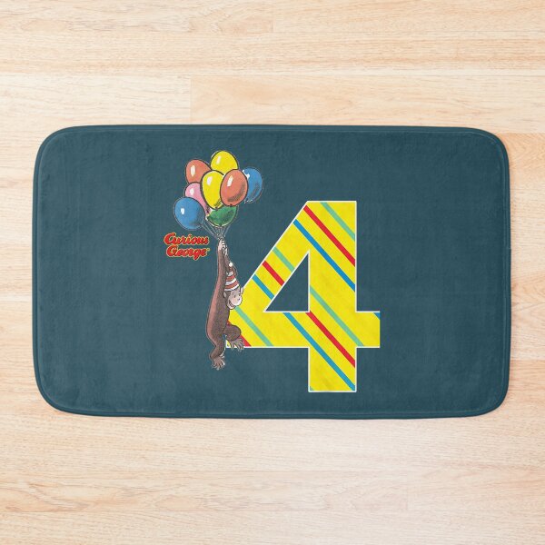 Item preview, Curious George Vintage 4th Birthday Balloons  designed and sold by LukePritchard.