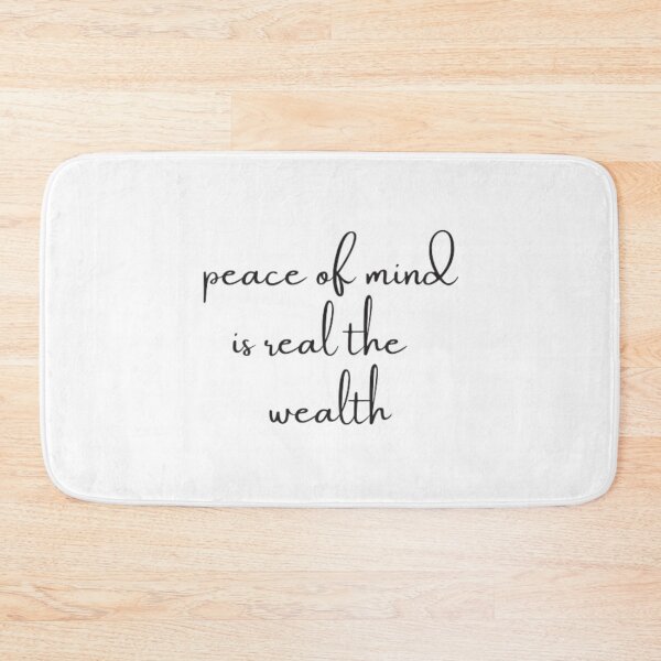 Item preview, peace of mind is the real wealth designed and sold by DreamBigShirts.