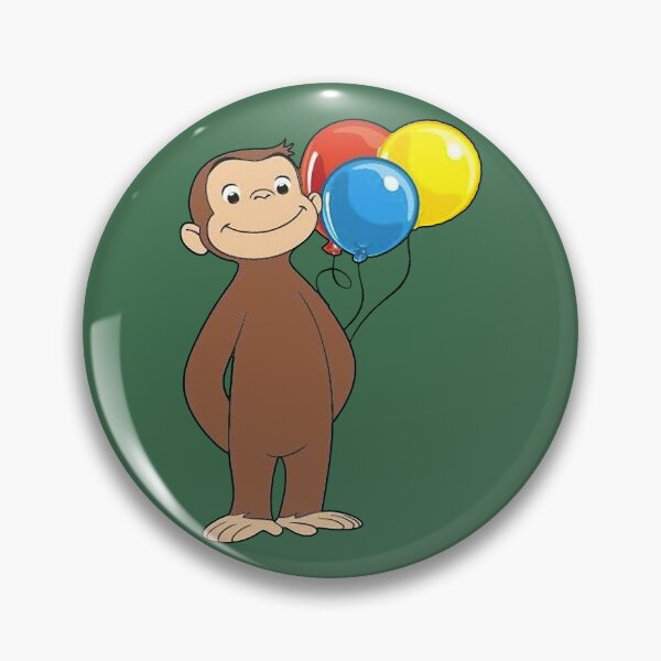 Item preview, Curious George with balloons Active. designed and sold by LukePritchard.