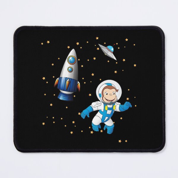 Item preview, George the curious monkey astronaut cartoon in space scene for childrens room . designed and sold by LukePritchard.