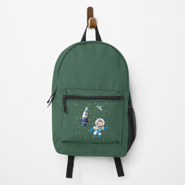 Item preview, George  the curious monkey astronaut cartoon in space scene for childrens room . designed and sold by LukePritchard.