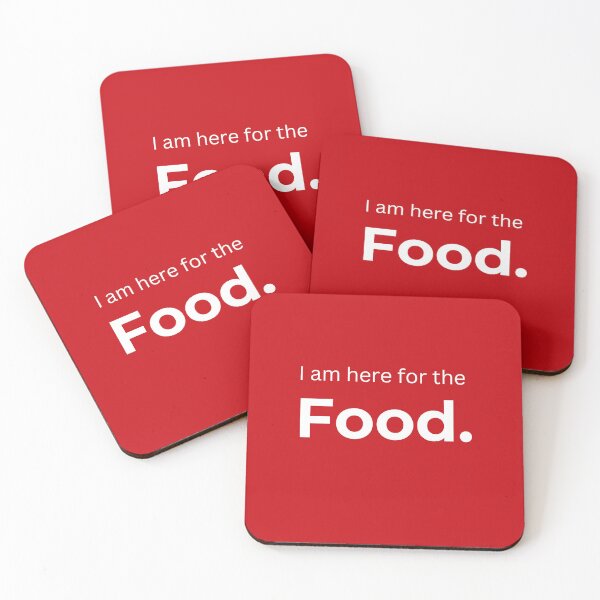 Item preview,  I am here for the Food. (red) designed and sold by ArtifyAvangard.