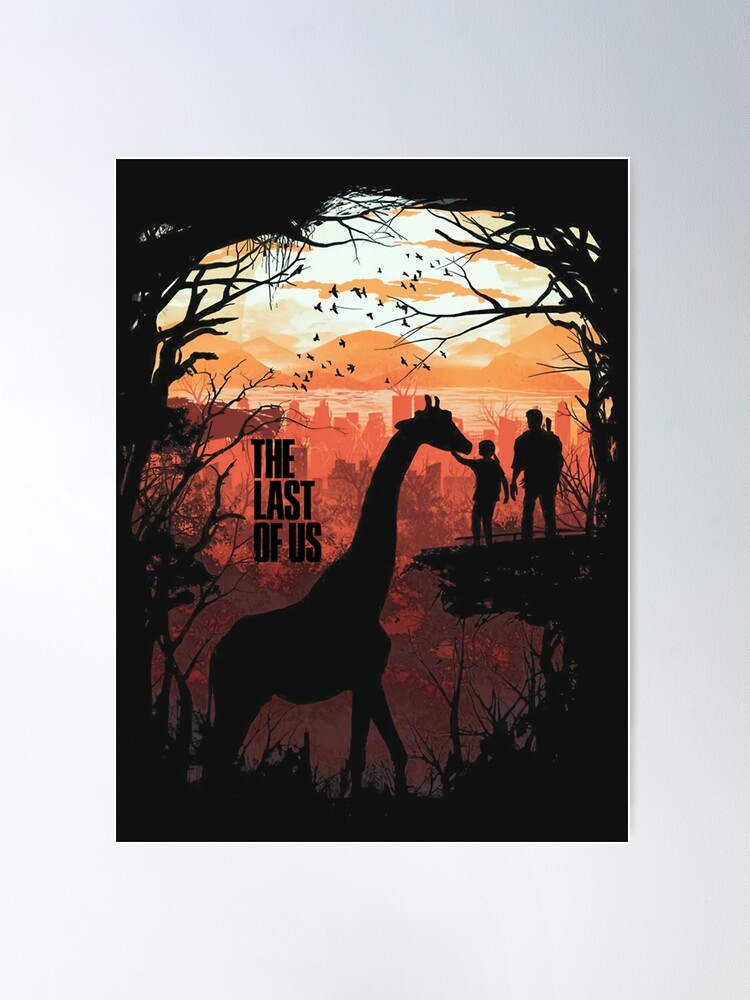 Joel and Ellie Looking at the Giraffes Poster for Sale by