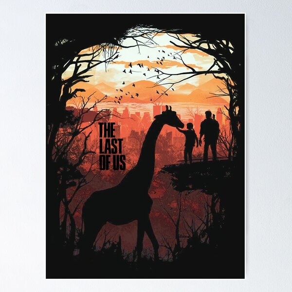 Joel and Ellie Looking at the Giraffes Poster for Sale by