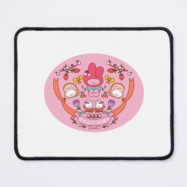 Item preview, Set of cute rabbit and flower bread. cartoon bunny. summer stuff. so cute. Kawaii.Vector.pink. happy designed and sold by UnloveToy10.