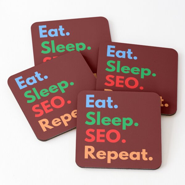 Item preview, eat sleeping SEO. Repeat. designed and sold by MAPAPADE.