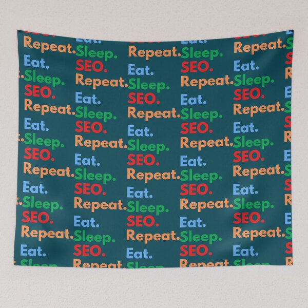 Item preview, eat sleeping SEO. Repeat. designed and sold by MAPAPADE.