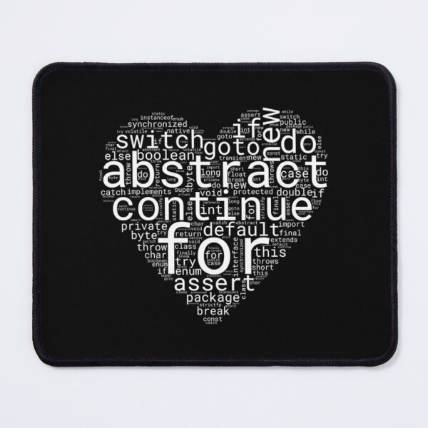 Item preview, Heart Shaped Java Keyword Cloud designed and sold by MAPAPADE.