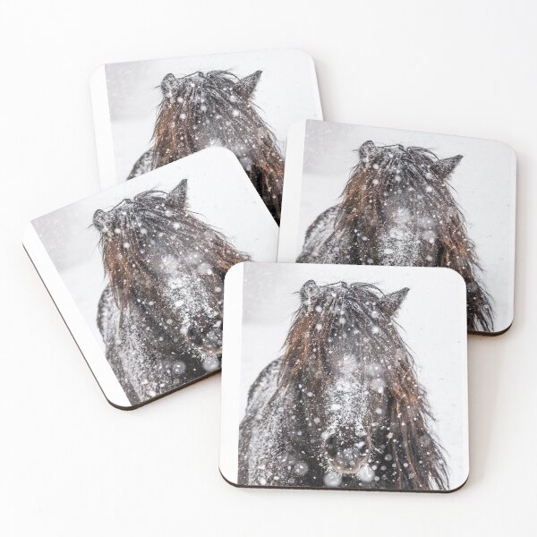 Item preview, Icelandic stallion in the snow designed and sold by Ingo Gerlach.