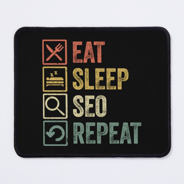 Item preview, Funny eat sleep seo repeat retro vintage gift designed and sold by MAPAPADE.