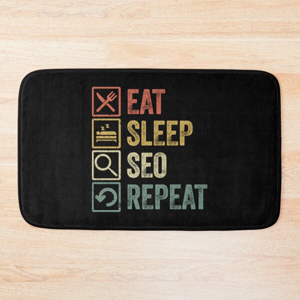 Item preview, Funny eat sleep seo repeat retro vintage gift designed and sold by MAPAPADE.