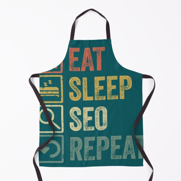 Item preview, Funny eat sleep seo repeat retro vintage gift designed and sold by MAPAPADE.