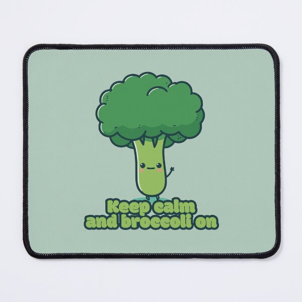 Item preview, Keep calm and broccoli on - Cute Kawaii Broccoli designed and sold by RoboRaphael.