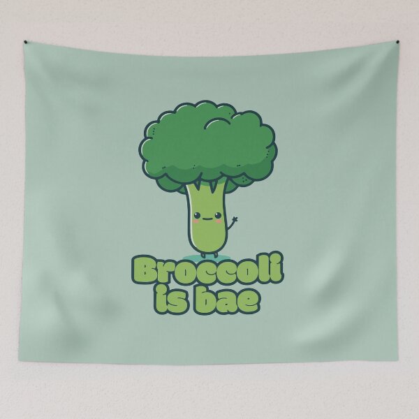 Item preview, Broccoli is bae - Cute Kawaii Broccoli designed and sold by RoboRaphael.