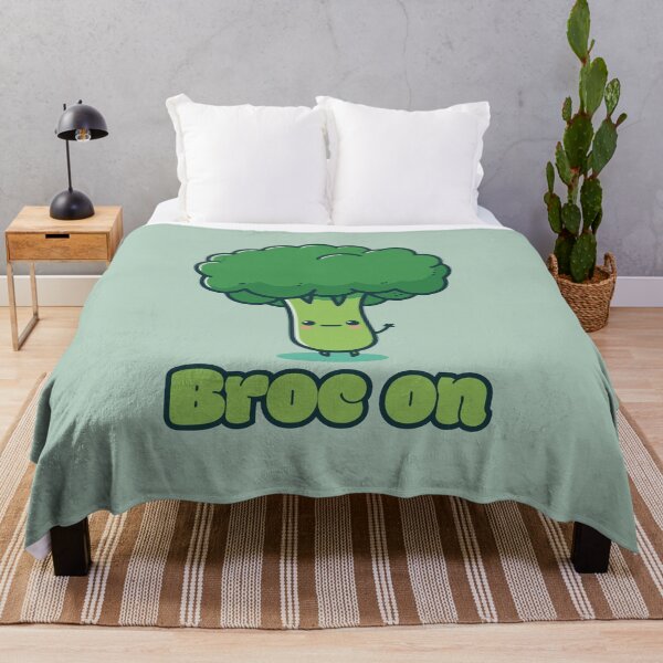 Item preview, Broc on - Cute Kawaii Broccoli designed and sold by RoboRaphael.