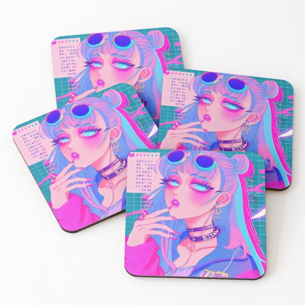 Item preview, Anime Girl Synth Wave designed and sold by dinico.