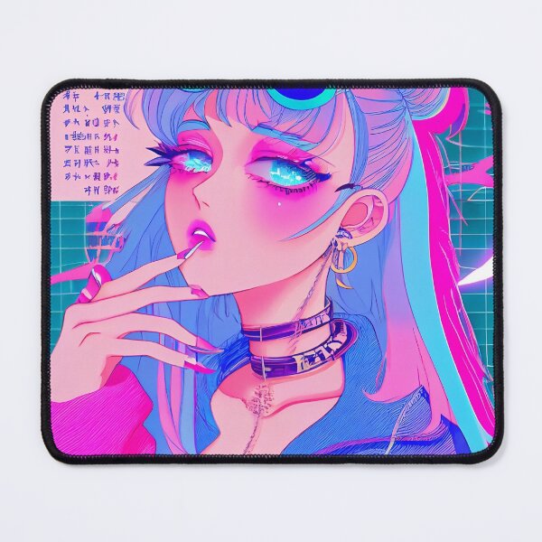 Item preview, Anime Girl Synth Wave designed and sold by dinico.