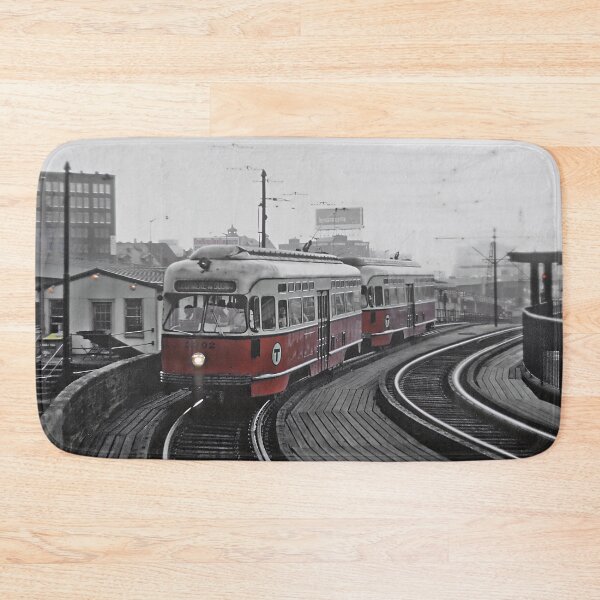 Item preview, Boston streetcar running over a bridge designed and sold by LaVilleNouvelle.