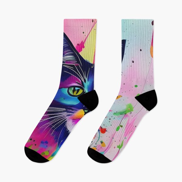 Item preview, Cute colorful cat designed and sold by REALDesign-Shop.
