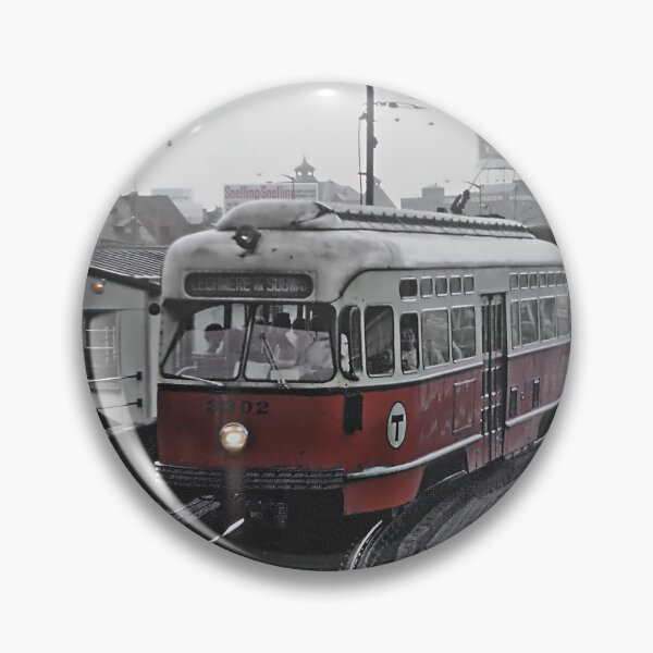 Item preview, Boston streetcar running over a bridge designed and sold by LaVilleNouvelle.