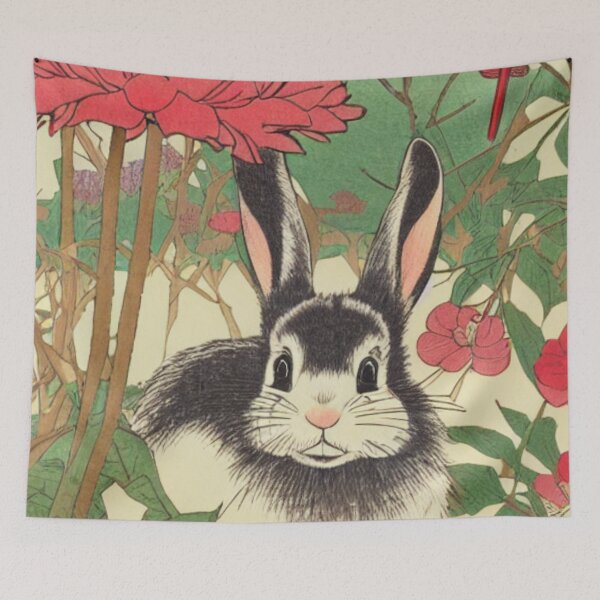Item preview, Floral Wild Rabbit Cute Bunny Mom Giant Rabbit designed and sold by wigobun.