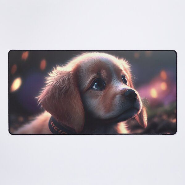 Item preview, Gaming mouse pad "Cute puppy 4" designed and sold by Cadengo.