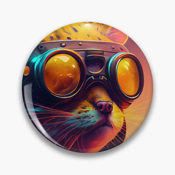Item preview, Futuristic Furrtastic Alien Cybercat designed and sold by dinico.