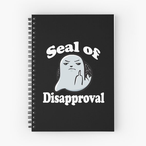 Item preview, Grey Seal Of Disapproval - Seal Pun funny designed and sold by SubtleSplit.
