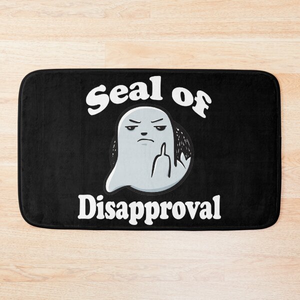 Item preview, Grey Seal Of Disapproval - Seal Pun funny designed and sold by SubtleSplit.