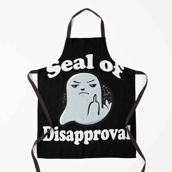 Item preview, Grey Seal Of Disapproval - Seal Pun funny designed and sold by SubtleSplit.