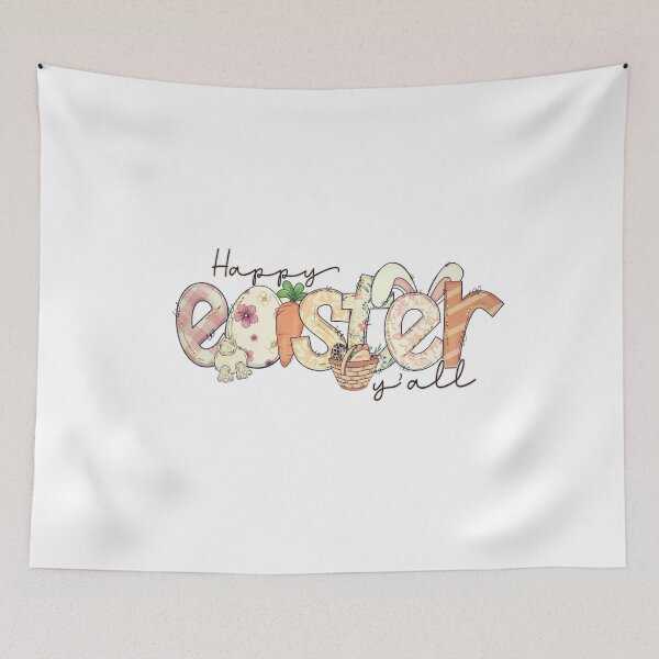 Item preview, HAPPY EASTER YALL - cute easter wishes designed and sold by KatisDesign.