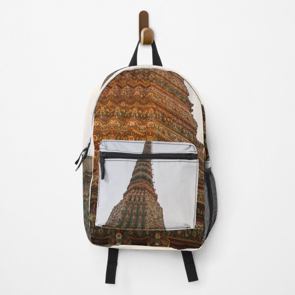 Item preview, Third view of two stupa against sky at Wat Pho designed and sold by kall3bu.