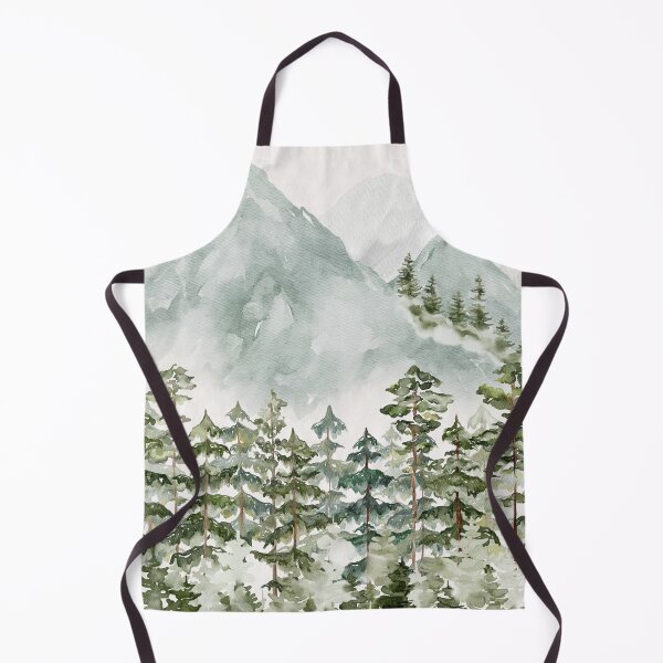Item preview, Pinery and Mountains Watercolor designed and sold by Nature Hues.