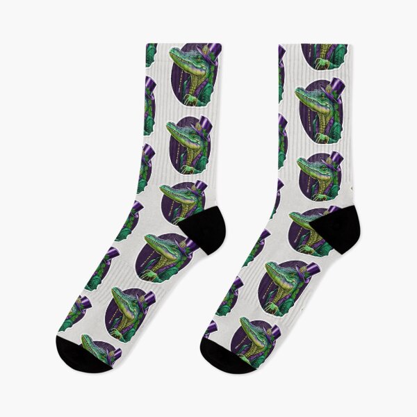 Item preview, Alligator in Mardi Gras Decorations designed and sold by Bleknervin.